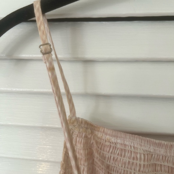 Urban Outfitters Smocked Gingham Skort Romper - Picture 6 of 9